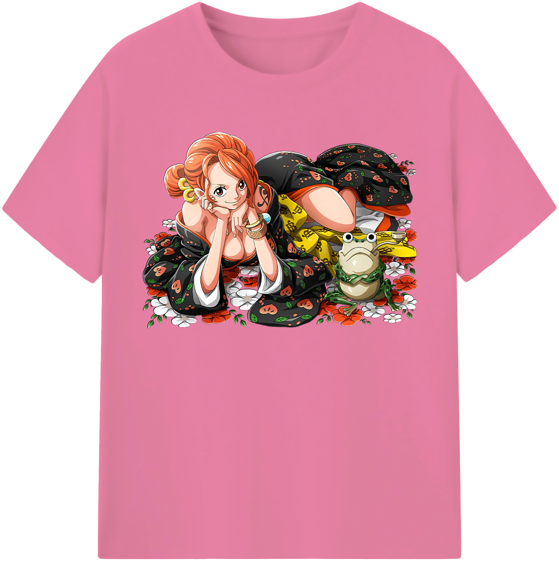 ワンピース ナミ ONE PIECE Nami 綿100％半袖Tシャツ（フロントプリント）